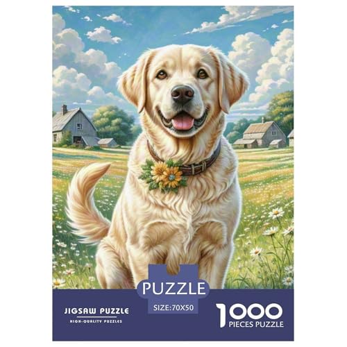 Labrador Retriever 1000 Teile Tiere Papiernes Puzzle Impossible Spiel Clever Rätsel Für Erwachsene Und Kinder 70x50cm/1000pcs Labrador Retriever 1000 Teile Tiere Papiernes Puzzle Impossible Spiel Clever Rätsel Für Erwachsene Und Kinder 70x50cm/1000pcs von BZZOLASP