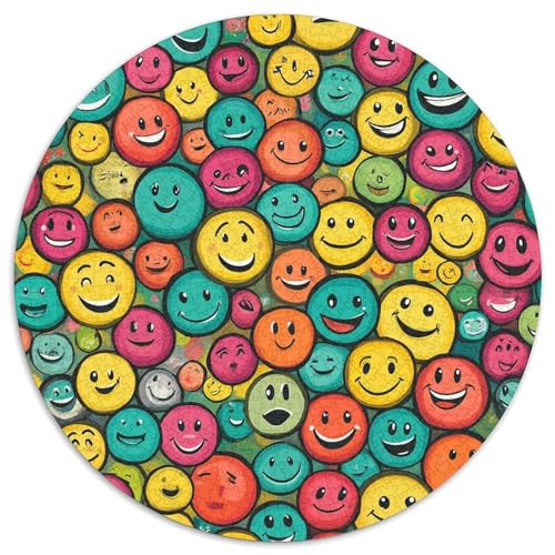 Lächelndes Gesicht 1000 Stück Jigsaw Puzzles Impossible Spiel Farbenfrohes Für Erwachsene Und Kinder 1000pcs (67.5x67.5cm) von BZZOLASP
