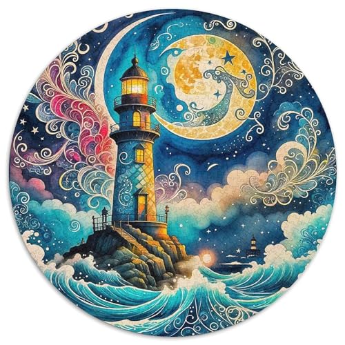 Leuchtturm 1000 Teile Leuchtturm Jigsaw Puzzles Impossible Game Clever Rätsel Für Erwachsene Und Kinder 1000pcs (67.5x67.5cm) von BZZOLASP