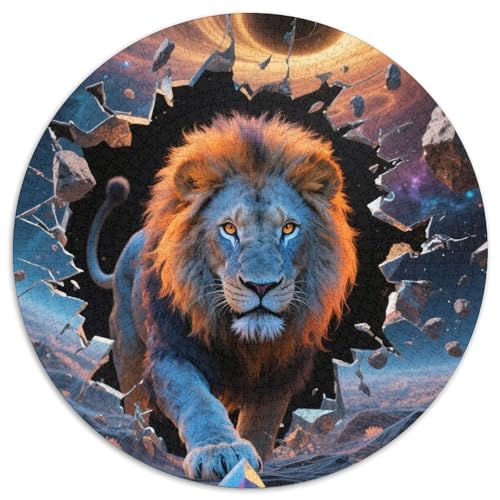 Löwen 1000 Stück Jigsaw Puzzles Impossible Spiel Farbenfrohes Für Erwachsene Und Kinder 1000pcs (67.5x67.5cm) von BZZOLASP