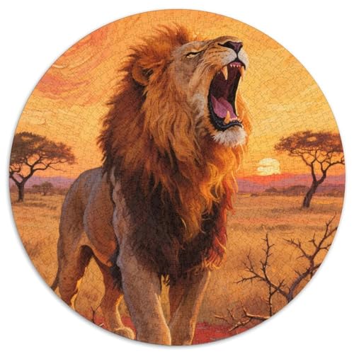Löwen 1000 Stück Puzzles-Geschenk Impossible Spiel Farbenfrohes Für Erwachsene Und Kinder 1000pcs (67.5x67.5cm) von BZZOLASP