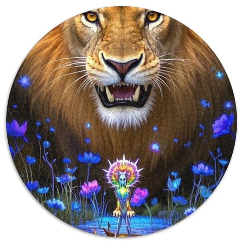 Löwen 1000 Teile Jigsaw Puzzles Impossible Spiel Farbenfrohes Für Erwachsene Und Kinder 1000pcs (67.5x67.5cm) von BZZOLASP