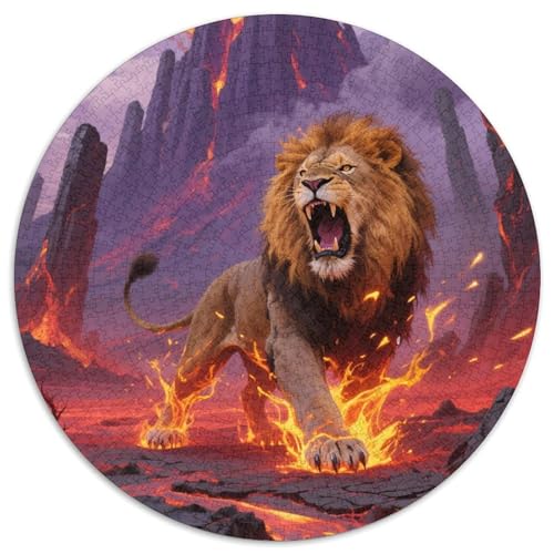Löwen 1000 Teile Puzzles-Geschenk Impossible Spiel Farbenfrohes Für Erwachsene Und Kinder 1000pcs (67.5x67.5cm) von BZZOLASP