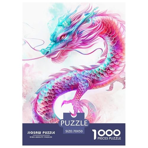 Loong 1000 Teile Papiernes Puzzle Impossible Spiel Farbenfrohes Für Erwachsene Und Kinder 70x50cm/1000pcs Loong 1000 Teile Papiernes Puzzle Impossible Spiel Farbenfrohes Für Erwachsene Und Kinder 70x50cm/1000pcs von BZZOLASP