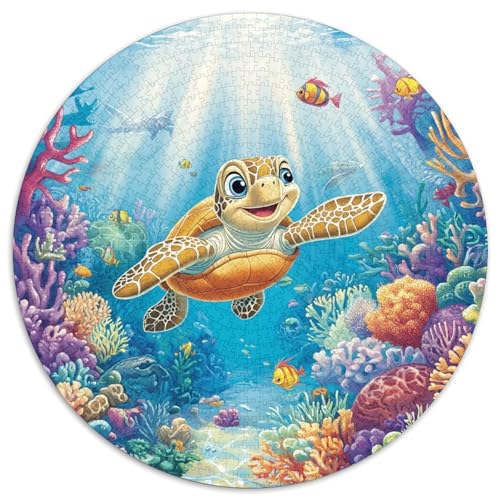 Meeresschildkröte 1000 Teile Animation Puzzles-Geschenk Clever Rätsel Farbenfrohes Für Erwachsene Und Kinder 1000pcs (67.5x67.5cm) von BZZOLASP