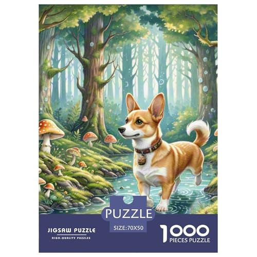 Miniatur Pinscher 1000 Teile Tiere Herausforderndes Puzzle Farbenfrohes Clever Rätsel Für Erwachsene Und Kinder 70x50cm/1000pcs von BZZOLASP