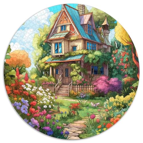 Mountain Village Ferienhaus 1000 Stück Challenge Puzzle Clever Rätsel Für Erwachsene Und Kinder 1000pcs (67.5x67.5cm) von BZZOLASP