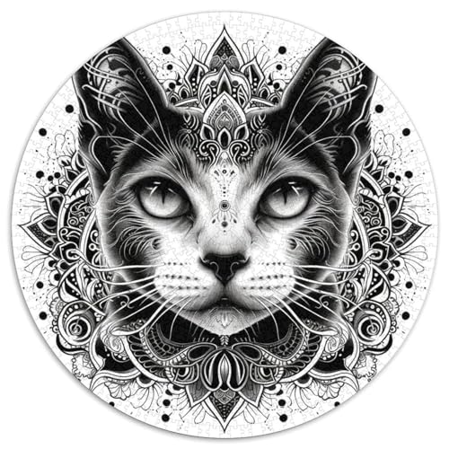 Niedliche Katze 1000 Stück Puzzles-Geschenk Farbenfrohes Clever Rätsel Für Erwachsene Und Kinder 1000pcs (67.5x67.5cm) von BZZOLASP