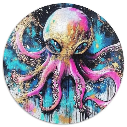 Octopus 1000 Teile Animation Jigsaw Puzzles Impossible Spiel Farbenfrohes Für Erwachsene Und Kinder 1000pcs (67.5x67.5cm) von BZZOLASP
