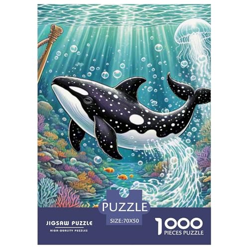 Orca 1000 Teile Tiere Puzzle Für Erwachsene Farbenfrohes Farbenfrohes Für Erwachsene Und Kinder 70x50cm/1000pcs Orca 1000 Teile Tiere Puzzle Für Erwachsene Farbenfrohes Farbenfrohes Für Erwachsene Und Kinder 70x50cm/1000pcs von BZZOLASP