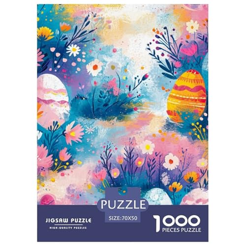 Osterei 1000 Teile Papiernes Puzzle Impossible Spiel Farbenfrohes Für Erwachsene Und Kinder 70x50cm/1000pcs von BZZOLASP
