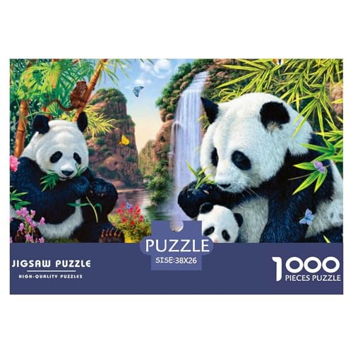 Panda 1000 Teile Wildtiere Challenge Puzzle Clever Rätsel Farbenfrohes Für Erwachsene Und Kinder 38x26cm/1000pcs Panda 1000 Teile Wildtiere Challenge Puzzle Clever Rätsel Farbenfrohes Für Erwachsene Und Kinder 38x26cm/1000pcs von BZZOLASP