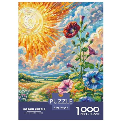 Petunia Hybride 1000 Teile Blumen Puzzle Für Erwachsene Clever Rätsel Farbenfrohes Für Erwachsene Und Kinder 70x50cm/1000pcs von BZZOLASP