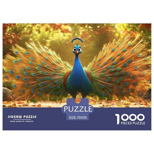 Pfauen 1000 Teile Puzzle Für Erwachsene Impossible Game Farbenfrohes Für Erwachsene Und Kinder 70x50cm/1000pcs Pfauen 1000 Teile Puzzle Für Erwachsene Impossible Game Farbenfrohes Für Erwachsene Und Kinder 70x50cm/1000pcs von BZZOLASP
