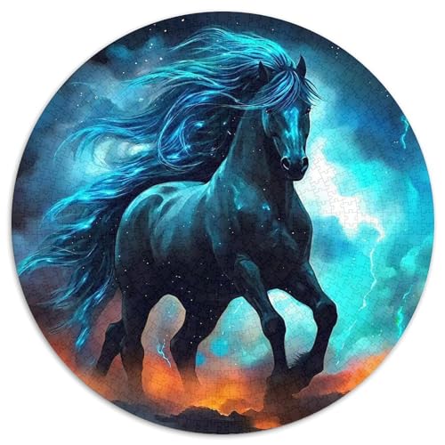 Pferd 1000 Stück Pferd Puzzle Für Erwachsene Clever Rätsel Farbenfrohes Für Erwachsene Und Kinder 1000pcs (67.5x67.5cm) von BZZOLASP