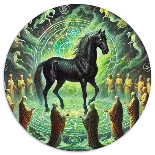 Pferd 1000 Teile Pferd Puzzles-Geschenk Farbenfrohes Für Erwachsene Und Kinder 1000pcs (67.5x67.5cm) von BZZOLASP