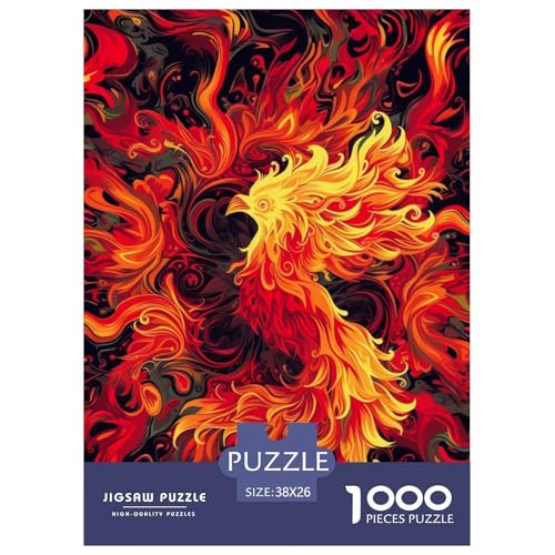Phoenix 1000 Teile Puzzle Für Erwachsene Impossible Spiel Farbenfrohes Für Erwachsene Und Kinder 38x26cm/1000pcs von BZZOLASP