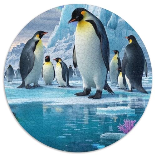 Pinguin 1000 Stück Jigsaw Puzzles Farbenfrohes Clever Rätsel Für Erwachsene Und Kinder 1000pcs (67.5x67.5cm) von BZZOLASP