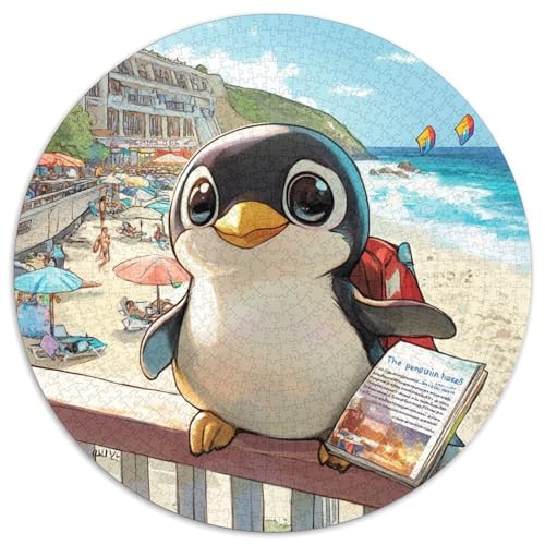 Pinguin 1000 Teile Animation Puzzles-Geschenk Farbenfrohes Clever Rätsel Für Erwachsene Und Kinder 1000pcs (67.5x67.5cm) von BZZOLASP