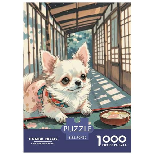 Pommern 1000 Teile Tiere Challenge Puzzle Impossible Spiel Farbenfrohes Für Erwachsene Und Kinder 70x50cm/1000pcs von BZZOLASP