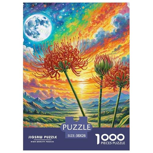 Protea Cynaroides 1000 Teile Landschaft Puzzles-Geschenk Impossible Spiel Clever Rätsel Für Erwachsene Und Kinder 38x26cm/1000pcs von BZZOLASP