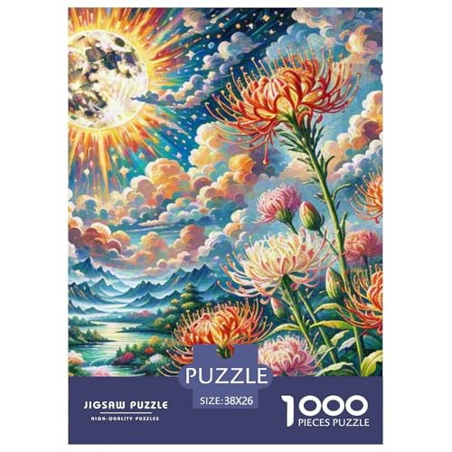 Protea Cynaroides 1000 Teile Landschaft Puzzles-Geschenk Impossible Spiel Farbenfrohes Für Erwachsene Und Kinder 38x26cm/1000pcs von BZZOLASP
