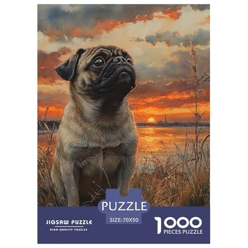 Pug 1000 Stücke Animation Challenge Puzzle Farbenfrohes Clever Rätsel Für Erwachsene Und Kinder 70x50cm/1000pcs Pug 1000 Stücke Animation Challenge Puzzle Farbenfrohes Clever Rätsel Für Erwachsene Und Kinder 70x50cm/1000pcs von BZZOLASP
