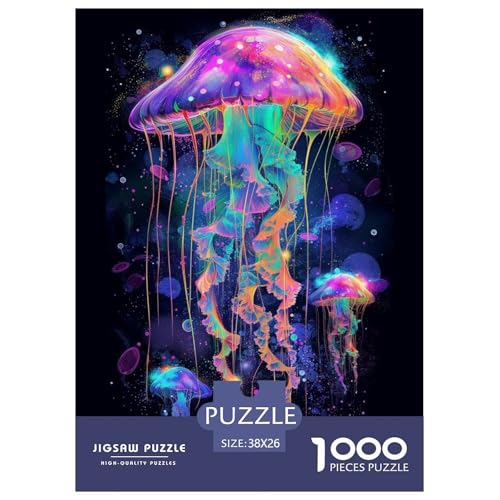 Quallen 1000 Teile Puzzle Für Erwachsene Impossible Spiel Farbenfrohes Für Erwachsene Und Kinder 38x26cm/1000pcs Quallen 1000 Teile Puzzle Für Erwachsene Impossible Spiel Farbenfrohes Für Erwachsene Und Kinder 38x26cm/1000pcs von BZZOLASP
