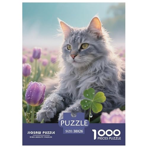 Ragamuffin 1000 Stücke Haustier Herausforderndes Puzzle Clever Rätsel Farbenfrohes Für Erwachsene Und Kinder 38x26cm/1000pcs von BZZOLASP