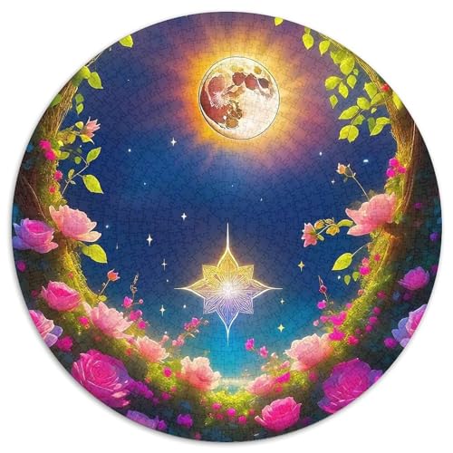 Rose 1000 Stück Rose Herausforderndes Puzzle Impossible Game Clever Rätsel Für Erwachsene Und Kinder 1000pcs (67.5x67.5cm) von BZZOLASP