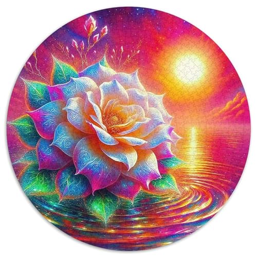 Rose 1000 Stück Rose Jigsaw Puzzles Clever Rätsel Farbenfrohes Für Erwachsene Und Kinder 1000pcs (67.5x67.5cm) von BZZOLASP
