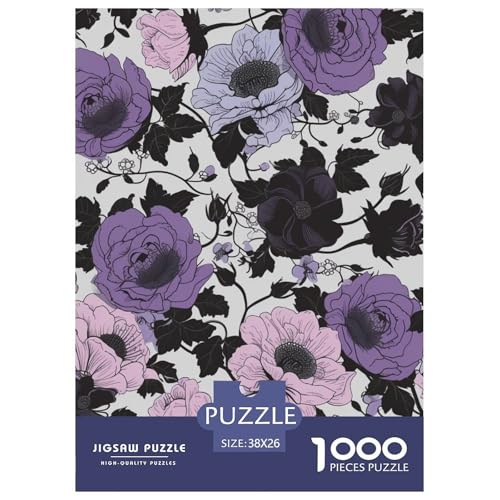 Rose 1000 Stücke Herausforderndes Puzzle Impossible Spiel Farbenfrohes Für Erwachsene Und Kinder 38x26cm/1000pcs von BZZOLASP