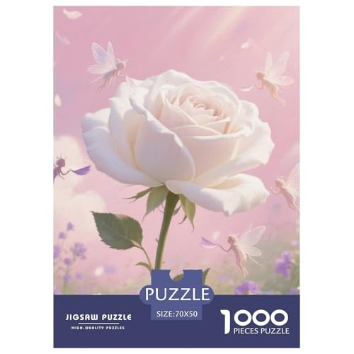 Rose 1000 Teile Blumen Papiernes Puzzle Impossible Spiel Farbenfrohes Für Erwachsene Und Kinder 70x50cm/1000pcs Rose 1000 Teile Blumen Papiernes Puzzle Impossible Spiel Farbenfrohes Für Erwachsene Und Kinder 70x50cm/1000pcs von BZZOLASP