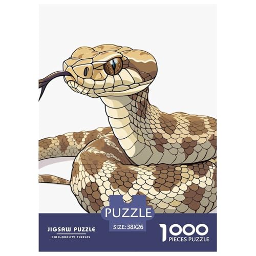 Schlange 1000 Stücke Challenge Puzzle Impossible Spiel Farbenfrohes Für Erwachsene Und Kinder 38x26cm/1000pcs von BZZOLASP