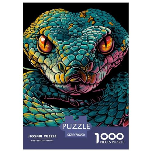 Schlange 1000 Teile Challenge Puzzle Clever Rätsel Farbenfrohes Für Erwachsene Und Kinder 70x50cm/1000pcs Schlange 1000 Teile Challenge Puzzle Clever Rätsel Farbenfrohes Für Erwachsene Und Kinder 70x50cm/1000pcs von BZZOLASP