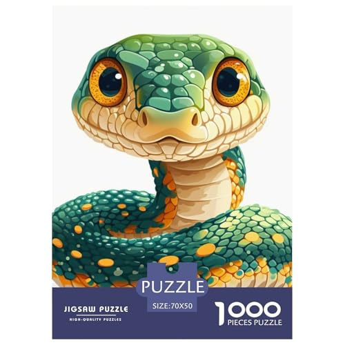 Schlange 1000 Teile Jigsaw Puzzles Impossible Spiel Farbenfrohes Für Erwachsene Und Kinder 70x50cm/1000pcs von BZZOLASP