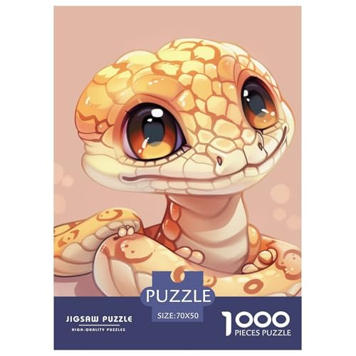 Schlange 1000 Teile Puzzle Für Erwachsene Impossible Spiel Farbenfrohes Für Erwachsene Und Kinder 70x50cm/1000pcs von BZZOLASP
