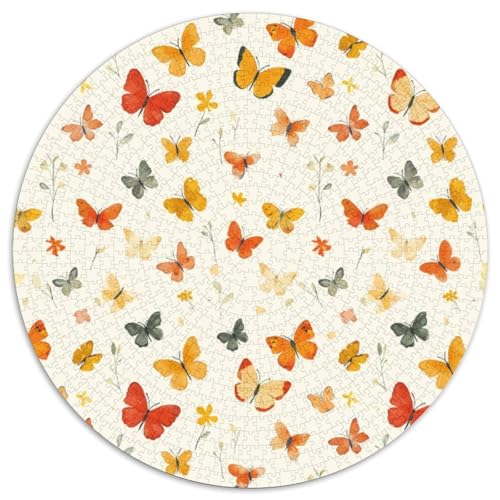 Schmetterling 1000 Stück Jigsaw Puzzles Impossible Spiel Farbenfrohes Für Erwachsene Und Kinder 1000pcs (67.5x67.5cm) von BZZOLASP