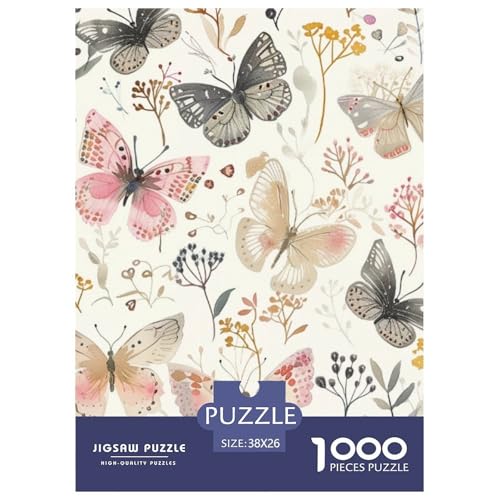 Schmetterling 1000 Teile Jigsaw Puzzles Impossible Spiel Clever Rätsel Für Erwachsene Und Kinder 38x26cm/1000pcs von BZZOLASP