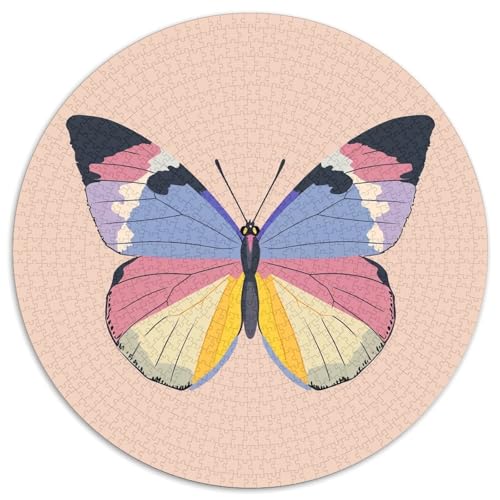 Schmetterling 1000 Teile Jigsaw Puzzles Impossible Spiel Farbenfrohes Für Erwachsene Und Kinder 1000pcs (67.5x67.5cm) von BZZOLASP