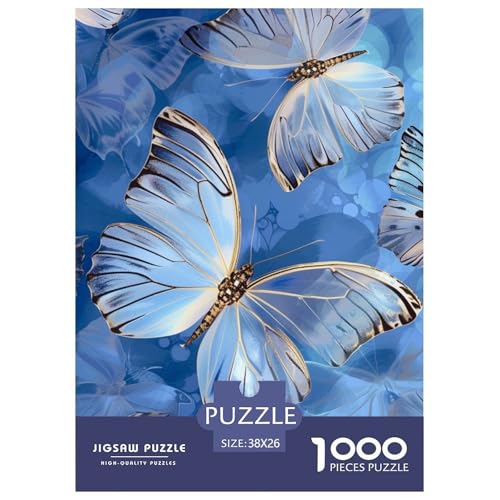 Schmetterling 1000 Teile Puzzle Für Erwachsene Impossible Spiel Farbenfrohes Für Erwachsene Und Kinder 38x26cm/1000pcs von BZZOLASP