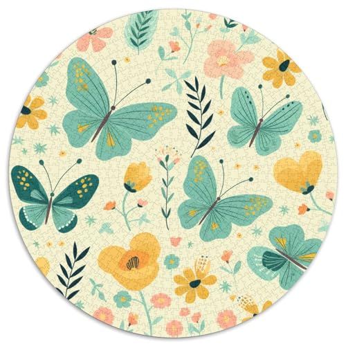 Schmetterling 1000 Teile Puzzles-Geschenk Impossible Spiel Clever Rätsel Für Erwachsene Und Kinder 1000pcs (67.5x67.5cm) von BZZOLASP