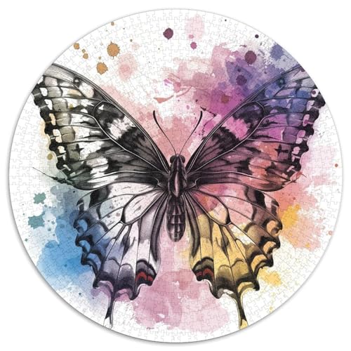 Schmetterling 1000 Teile Puzzles-Geschenk Impossible Spiel Clever Rätsel Für Erwachsene Und Kinder 1000pcs (67.5x67.5cm) von BZZOLASP