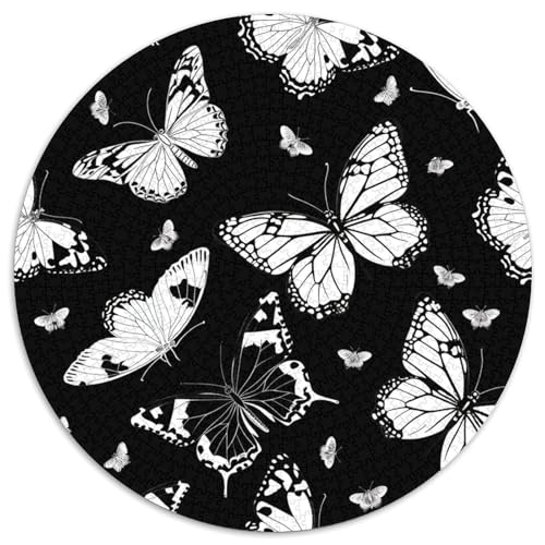 Schmetterling 1000 Teile Puzzles-Geschenk Impossible Spiel Farbenfrohes Für Erwachsene Und Kinder 1000pcs (67.5x67.5cm) von BZZOLASP
