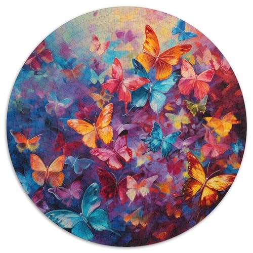 Schmetterlinge 1000 Stück Challenge Puzzle Impossible Spiel Farbenfrohes Für Erwachsene Und Kinder 1000pcs (67.5x67.5cm) von BZZOLASP