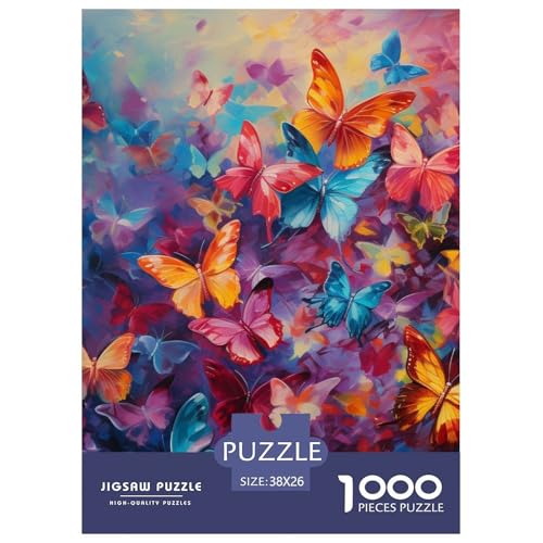 Schmetterlinge 1000 Teile Puzzle Für Erwachsene Impossible Spiel Farbenfrohes Für Erwachsene Und Kinder 38x26cm/1000pcs Schmetterlinge 1000 Teile Puzzle Für Erwachsene Impossible Spiel Farbenfrohes Für Erwachsene Und Kinder 38x26cm/1000pcs von BZZOLASP