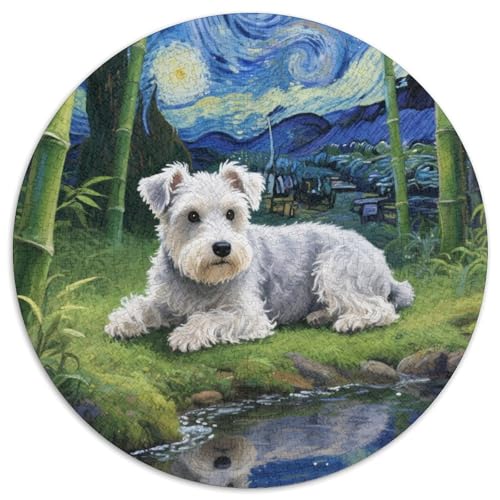 Schnauzer 1000 Teile Jigsaw Puzzles Impossible Spiel Clever Rätsel Für Erwachsene Und Kinder 1000pcs (67.5x67.5cm) von BZZOLASP