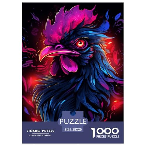 Schwanz 1000 Teile Herausforderndes Puzzle Impossible Spiel Farbenfrohes Für Erwachsene Und Kinder 38x26cm/1000pcs von BZZOLASP