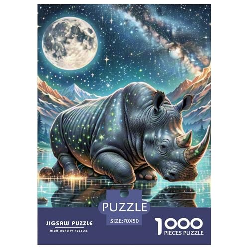 Schwarze Nashörner 1000 Teile Tiere Puzzles-Geschenk Clever Rätsel Farbenfrohes Für Erwachsene Und Kinder 70x50cm/1000pcs Schwarze Nashörner 1000 Teile Tiere Puzzles-Geschenk Clever Rätsel Farbenfrohes Für Erwachsene Und Kinder 70x50cm/1000pcs von BZZOLASP