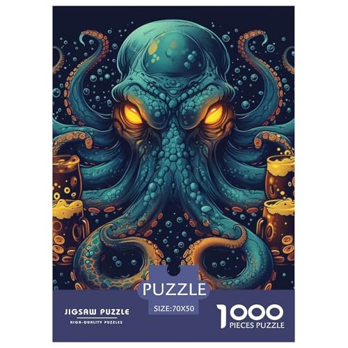 Seedämon 1000 Teile Jigsaw Puzzles Impossible Spiel Farbenfrohes Für Erwachsene Und Kinder 70x50cm/1000pcs von BZZOLASP
